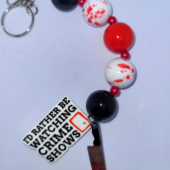 TRUE CRIME KEYCHAIN PURSE DANGLE!! Handmade!! - Picture 12 of 12